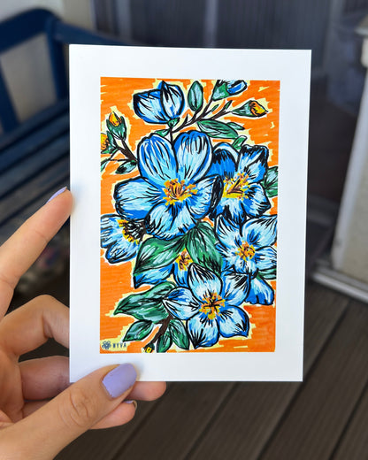 Blumen - Mini Art Prints (A6)